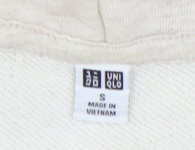 UNIQLO Women's Beige Full Zip Hoodie - Size S