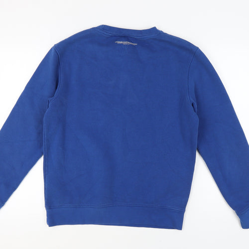 Sustainable Clothing Essentials Unisex Blue Pullover Sweatshirt S
