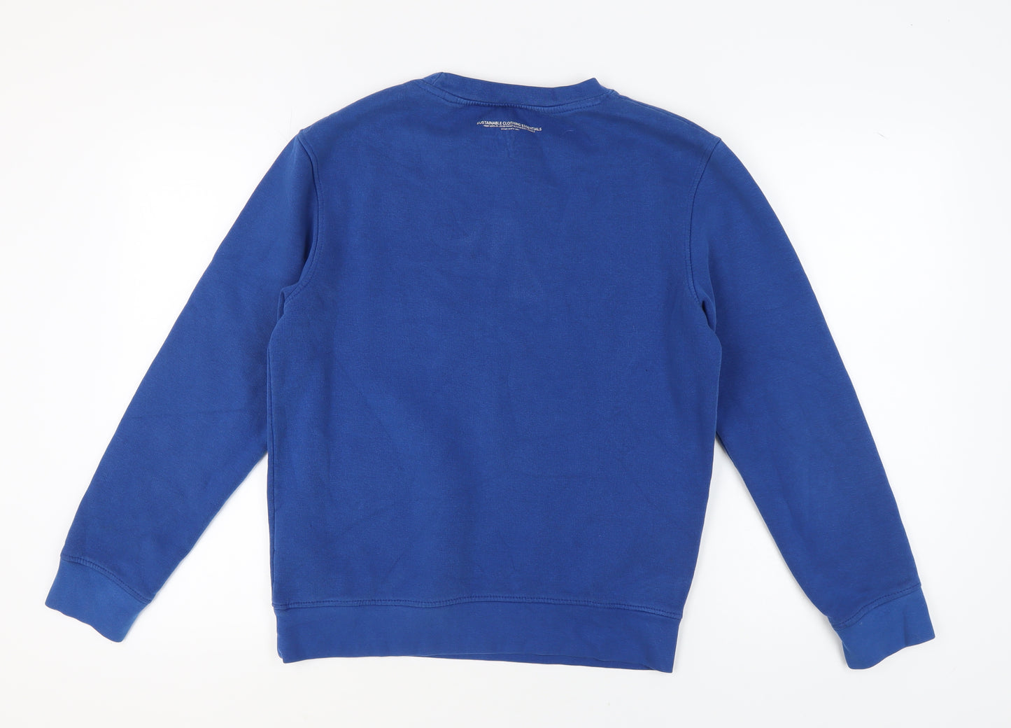 Sustainable Clothing Essentials Unisex Blue Pullover Sweatshirt S