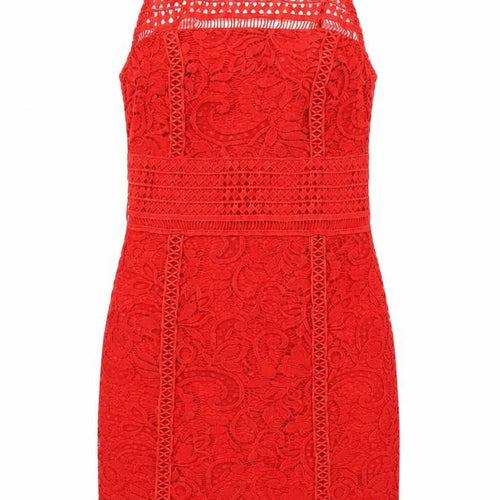 Topshop Women's Red Bodycon Dress UK 8