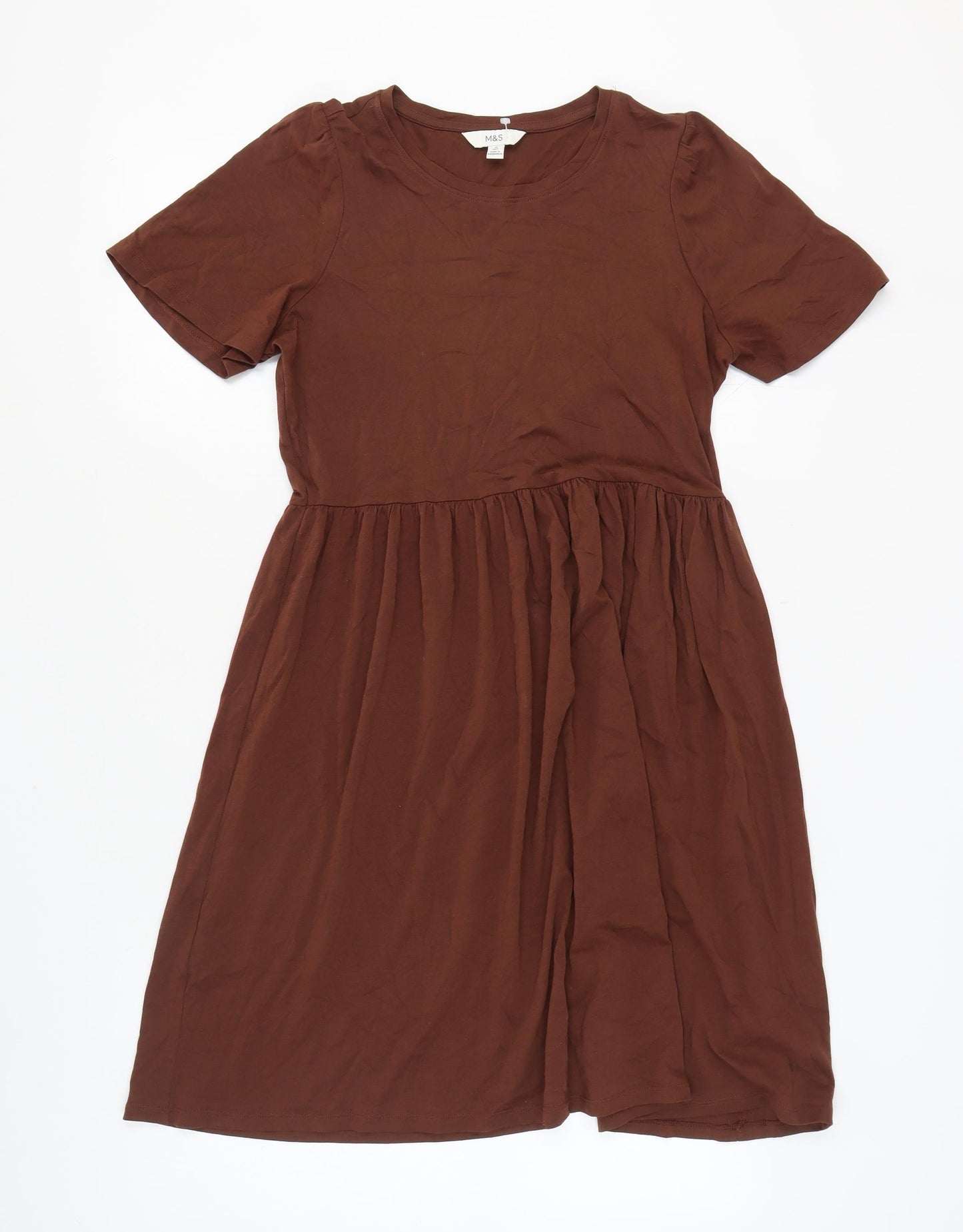 Marks and Spencer Women's Brown A-Line Dress Size 10