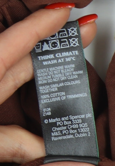 Marks and Spencer Women's Brown A-Line Dress Size 10