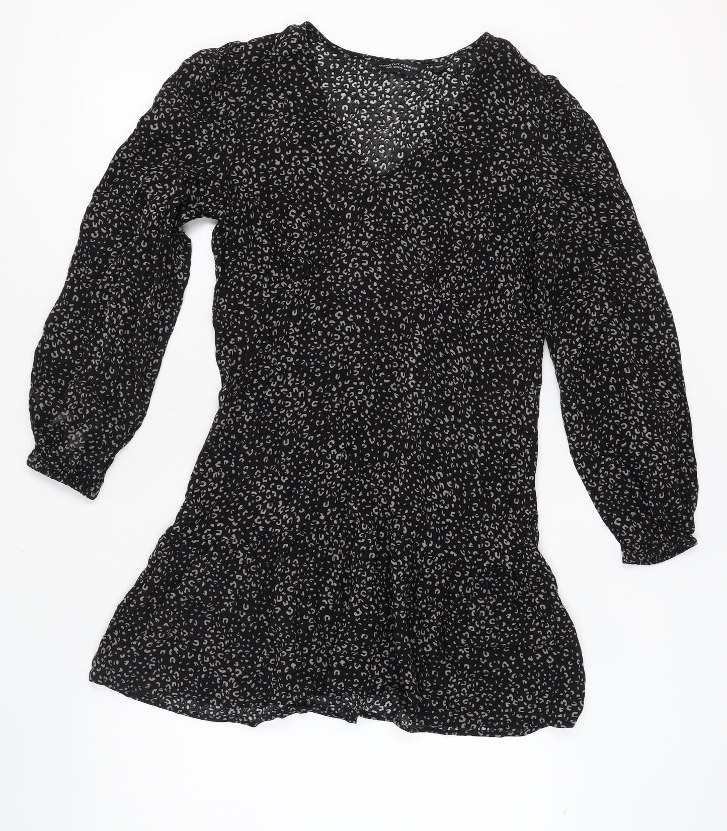 Dorothy Perkins Women's Black Long Sleeve Dress, Size 10