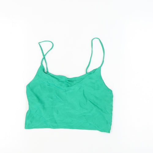 Zara Women's Green Camisole Tank Top S