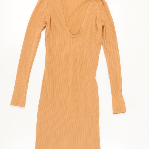 River Island Women's Brown Bodycon Dress Size 8