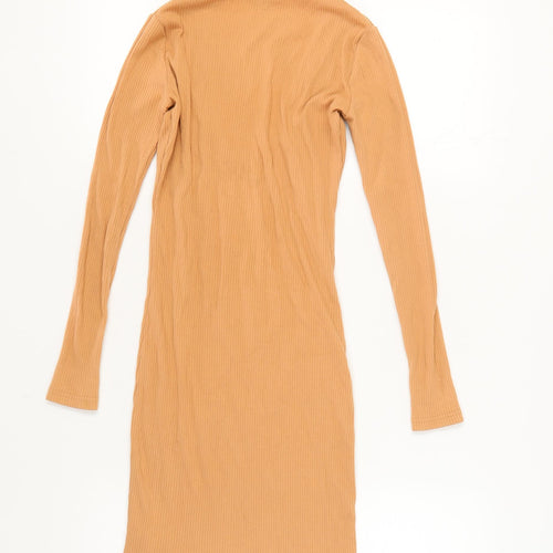 River Island Women's Brown Bodycon Dress Size 8
