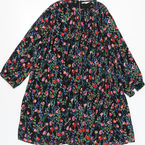 Zara Women's Multicoloured Floral Shift Dress