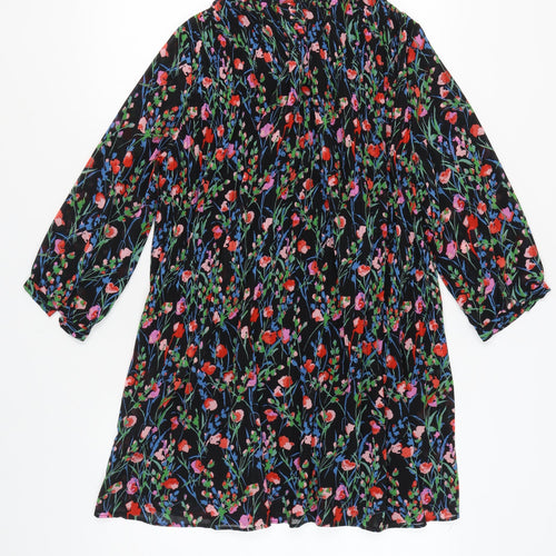 Zara Women's Multicoloured Floral Shift Dress
