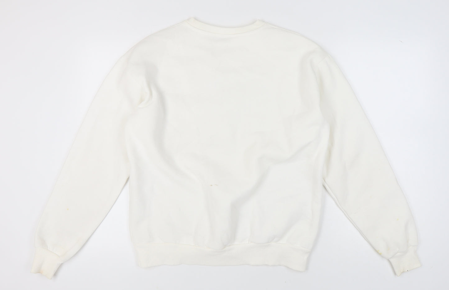 Stradivarius Women's Ivory Pullover Sweatshirt XS