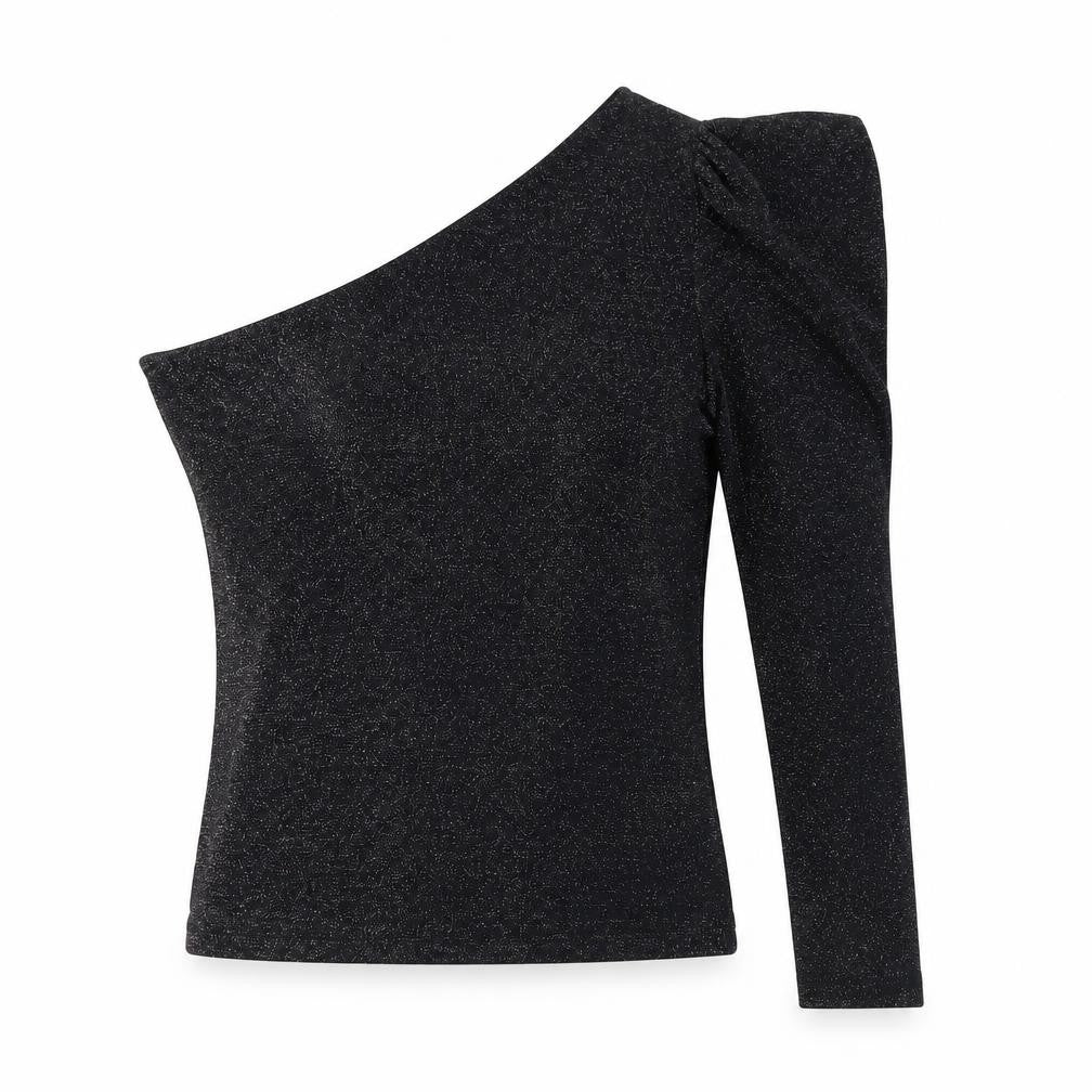 Pull&Bear Women's Black One-Shoulder Top, M