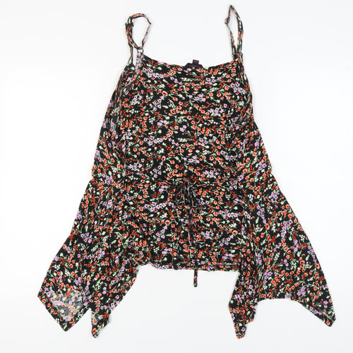 Simply Be Floral Camisole Tank Top, Women, Multicoloured, Size 18
