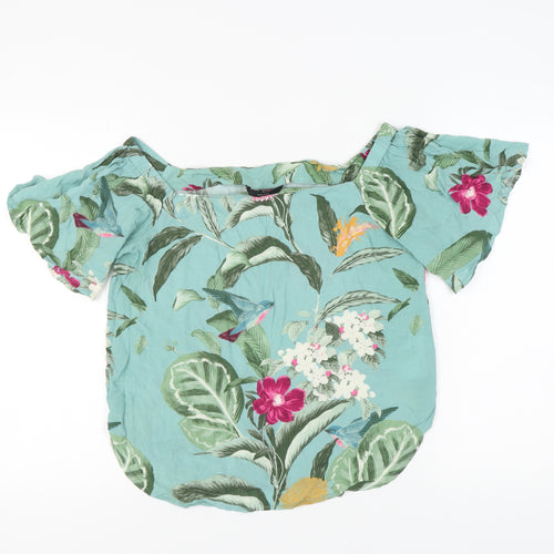 Vero Moda Women's Multicoloured Floral Blouse Off Shoulder M