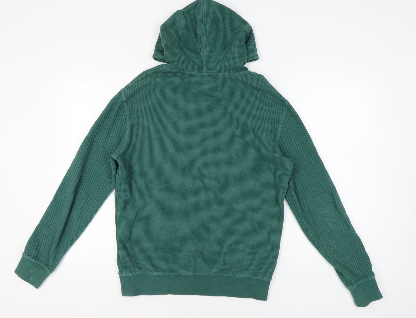 Marks and Spencer Men's Green Pullover Hoodie, Size S