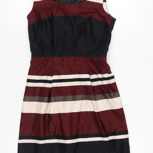 H&M Women's Multicoloured Striped Dress Size 6