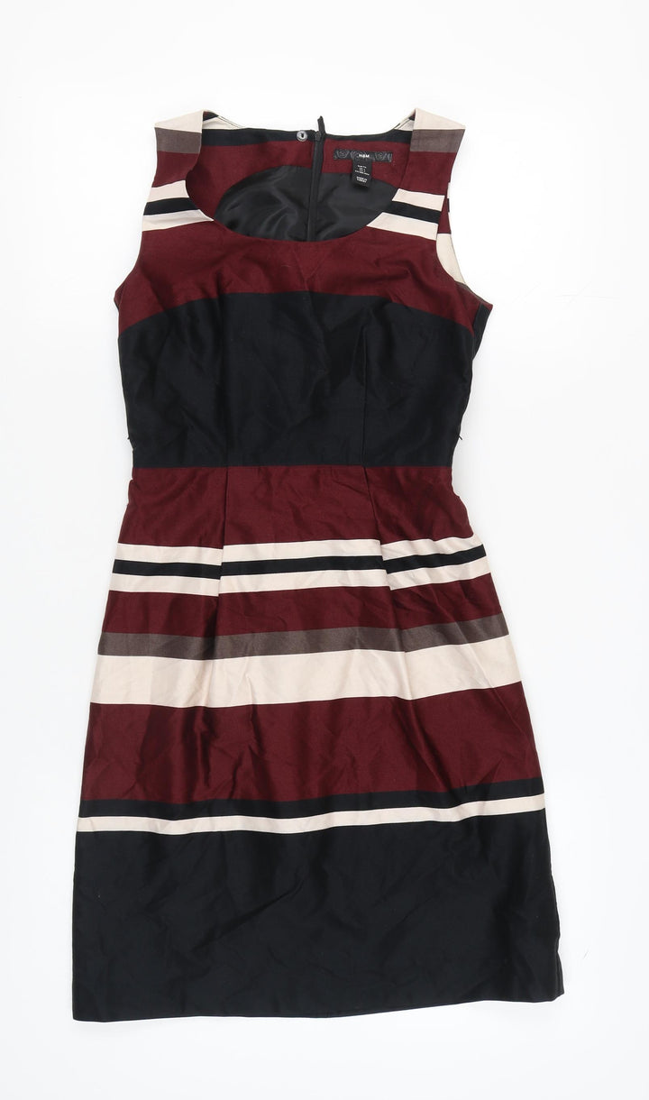 H&M Women's Multicoloured Striped Dress Size 6