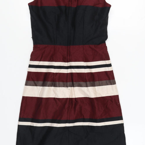 H&M Women's Multicoloured Striped Dress Size 6
