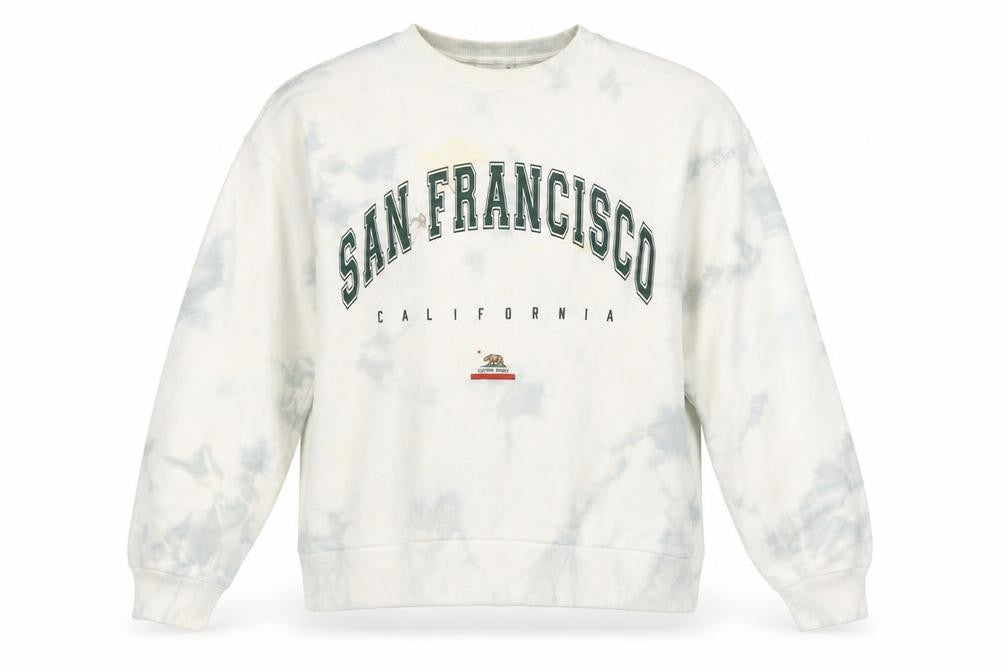 Front view of Stradivarius Women’s Multicoloured Medium Sweatshirt