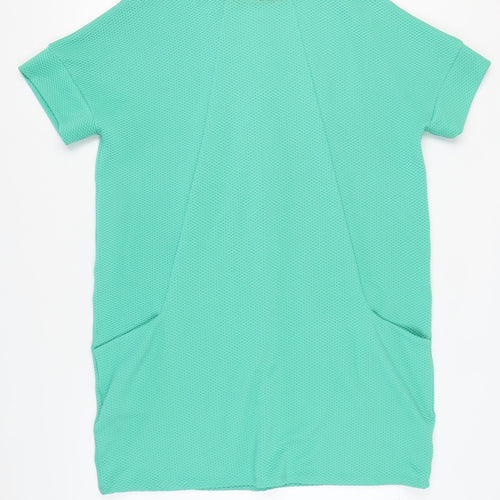Next Women's Green Shift Dress Size 18 Short Sleeve