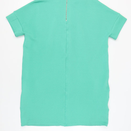 Next Women's Green Shift Dress Size 18 Short Sleeve