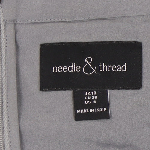 Needle & Thread Women's Grey Tutu Midi Skirt Size 10