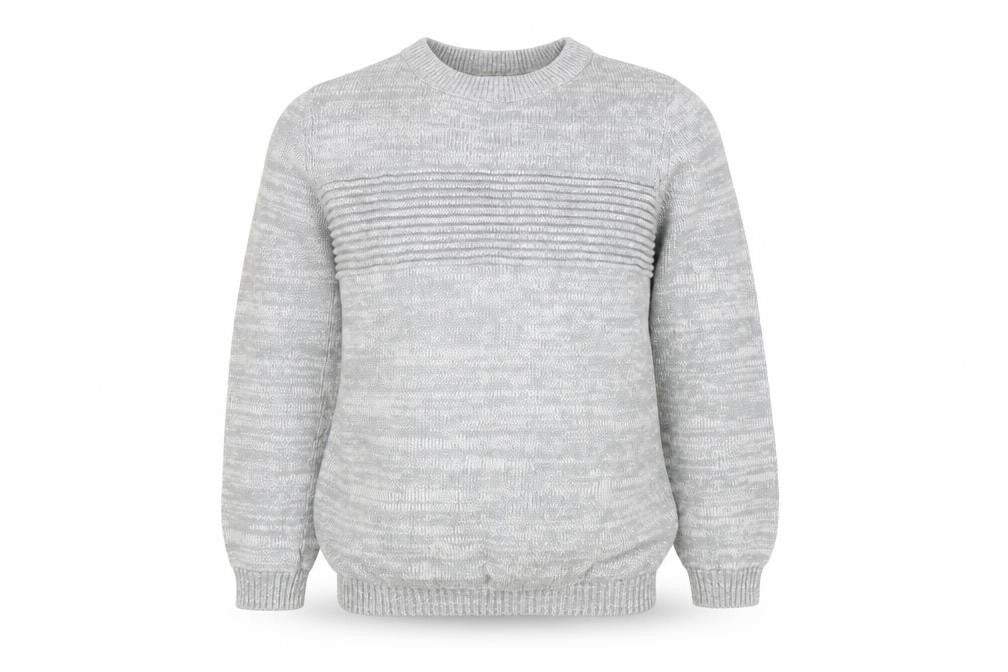 Front view of Bluezoo boys’ grey cotton jumper, 8-9 years