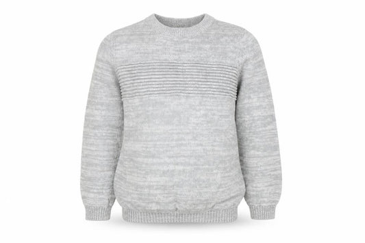 Bluezoo Boys Grey Cotton Pullover Jumper, 8-9 Years