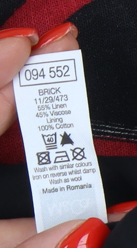 M&Co Women's Multicoloured Geometric Skirt Size 16