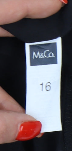 M&Co Women's Multicoloured Geometric Skirt Size 16