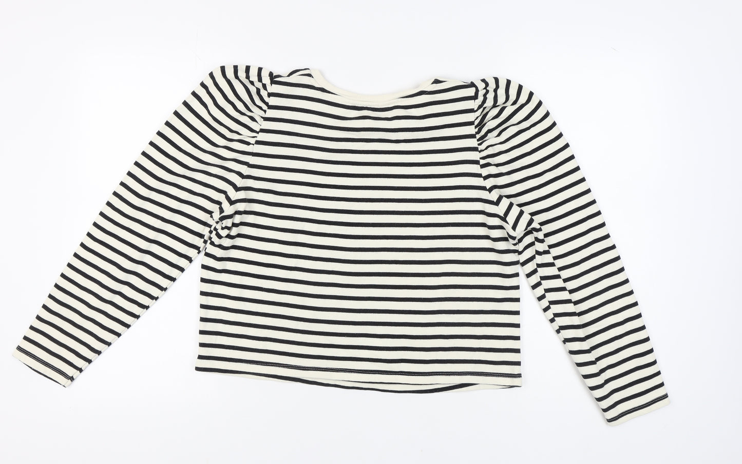 Zara Women's Black L Striped Sweatshirt