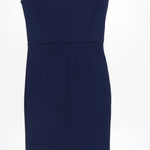 Quiz Women's Blue Sheath Dress, Size 12, Party Ready