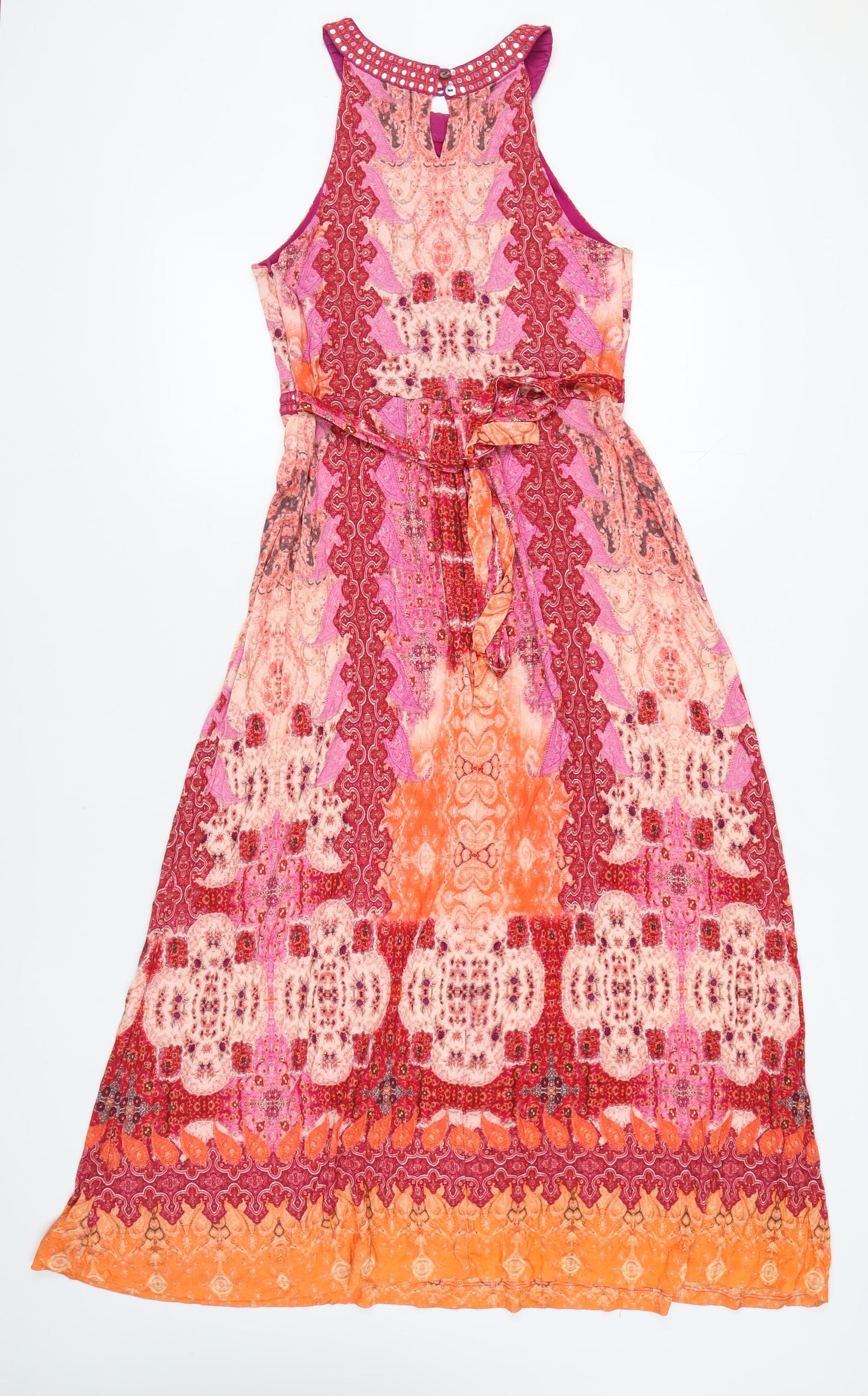 Monsoon Women's Multicoloured A-Line Midi Dress