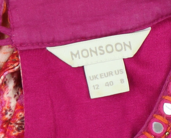 Monsoon Women's Multicoloured A-Line Midi Dress