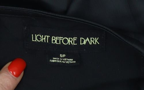 Light Before Dark Women's Black Slip Dress S