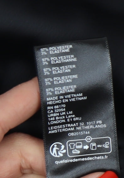 Light Before Dark Women's Black Slip Dress S