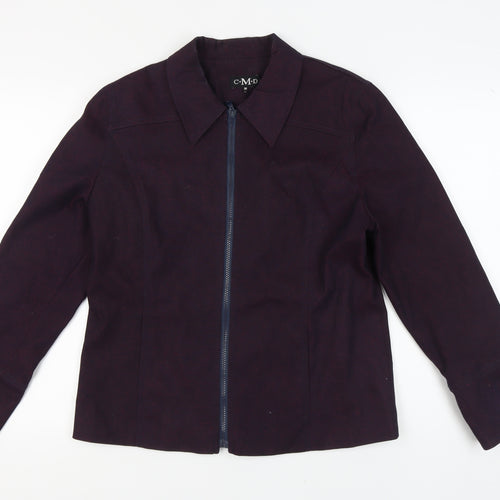C-M-D Women's Purple Biker Jacket, Size 14