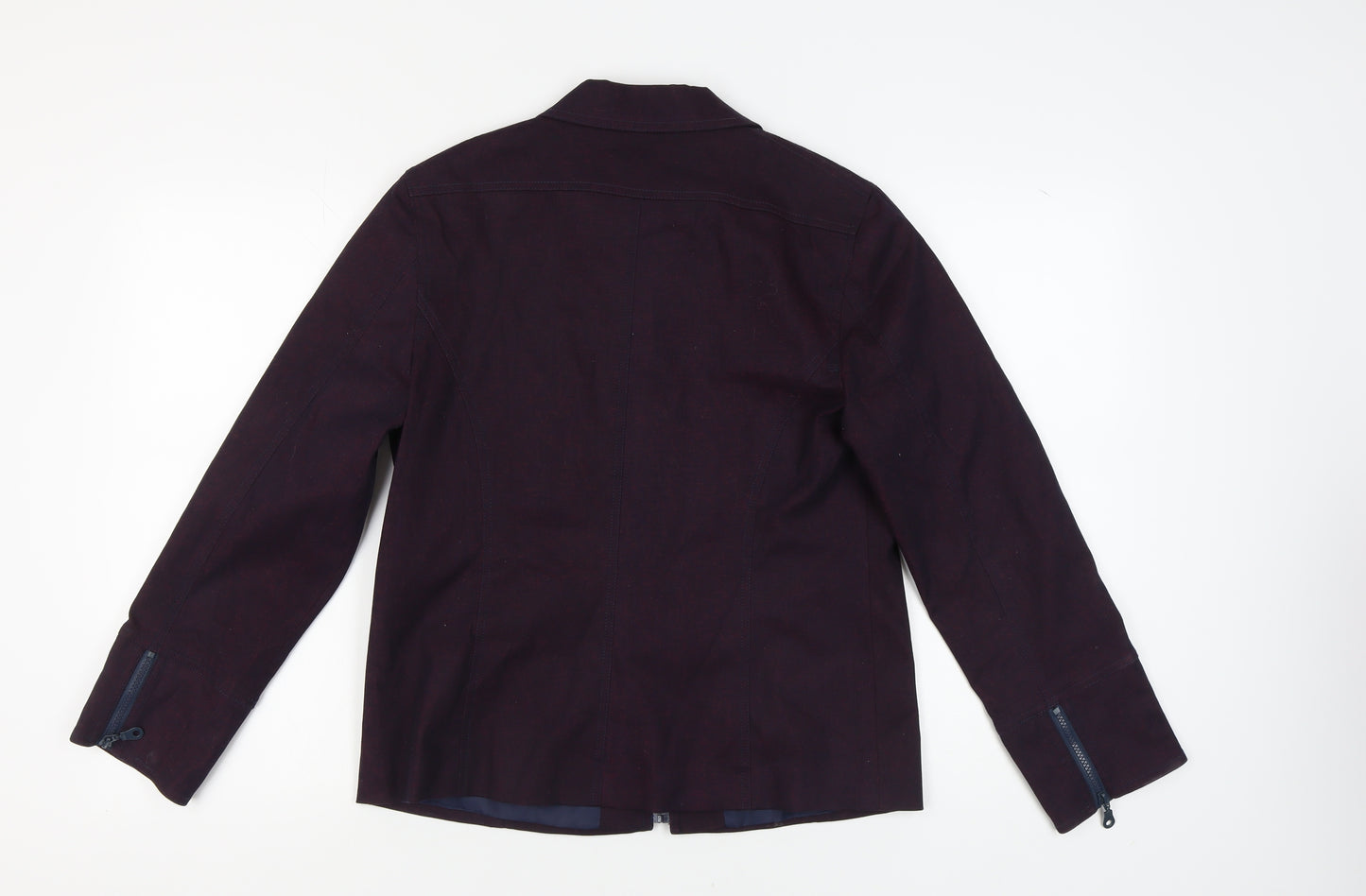 C-M-D Women's Purple Biker Jacket, Size 14