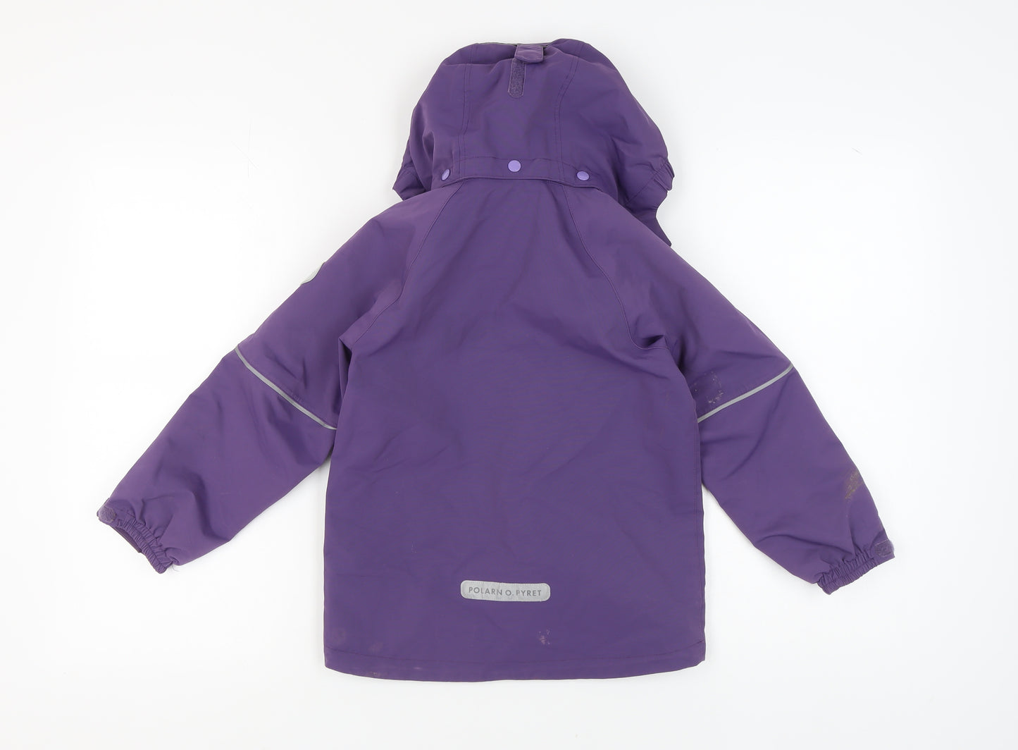 Polarn O. Pyret Girls Purple Waterproof Jacket 6-7 Years