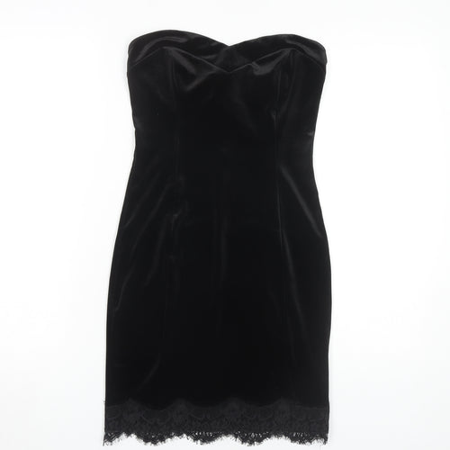 River Island Women's Black Strapless Party Dress