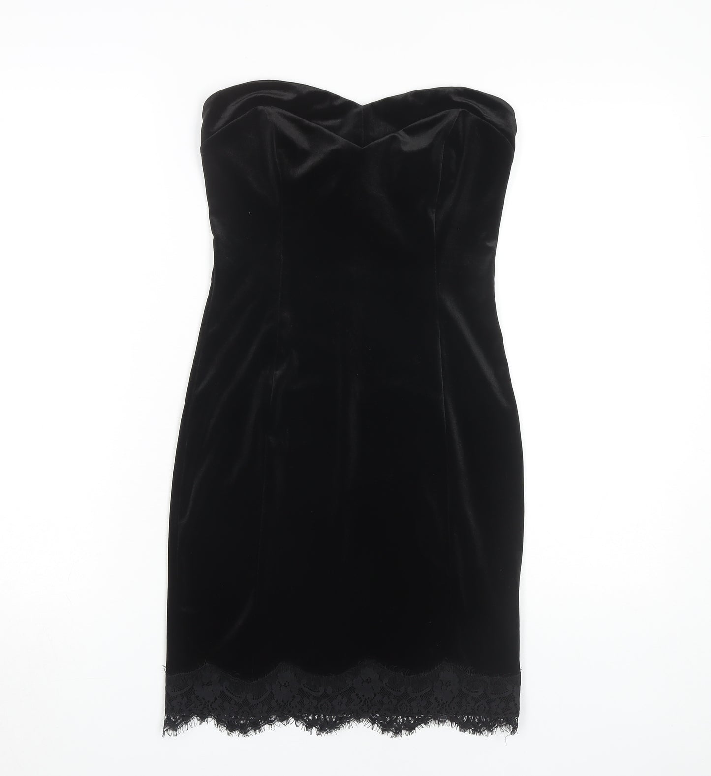 River Island Women's Black Strapless Party Dress