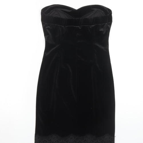 River Island Women's Black Strapless Party Dress