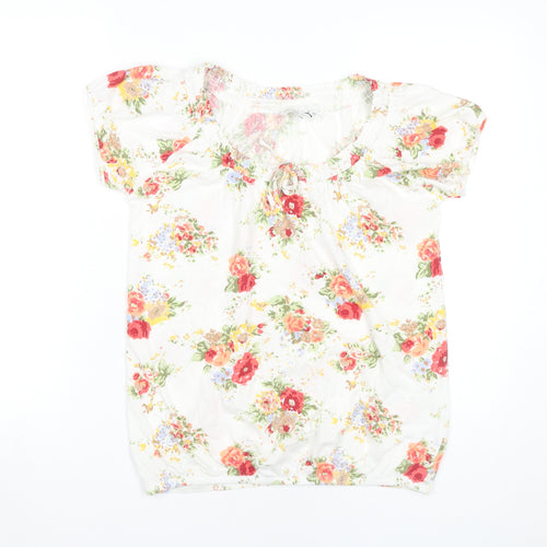 New Look Women's Floral Multicoloured Blouse Size 12