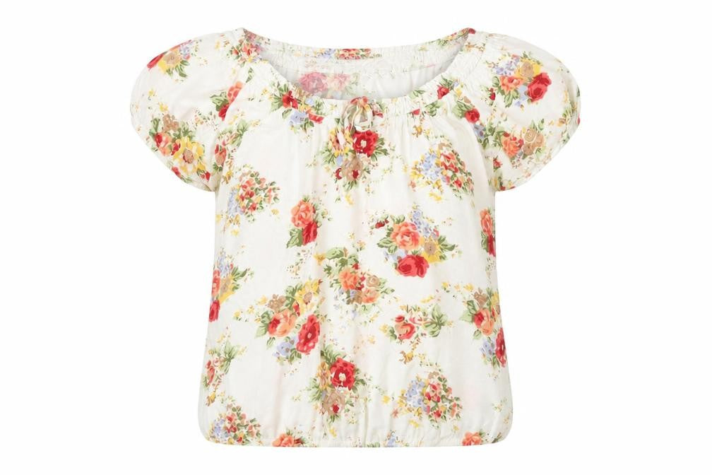 Front view of New Look Women's Floral Multicoloured Blouse, size 12