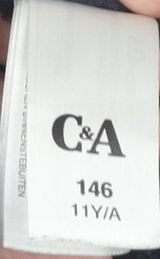 C&A Boys Black Jogger Trousers 11 Years