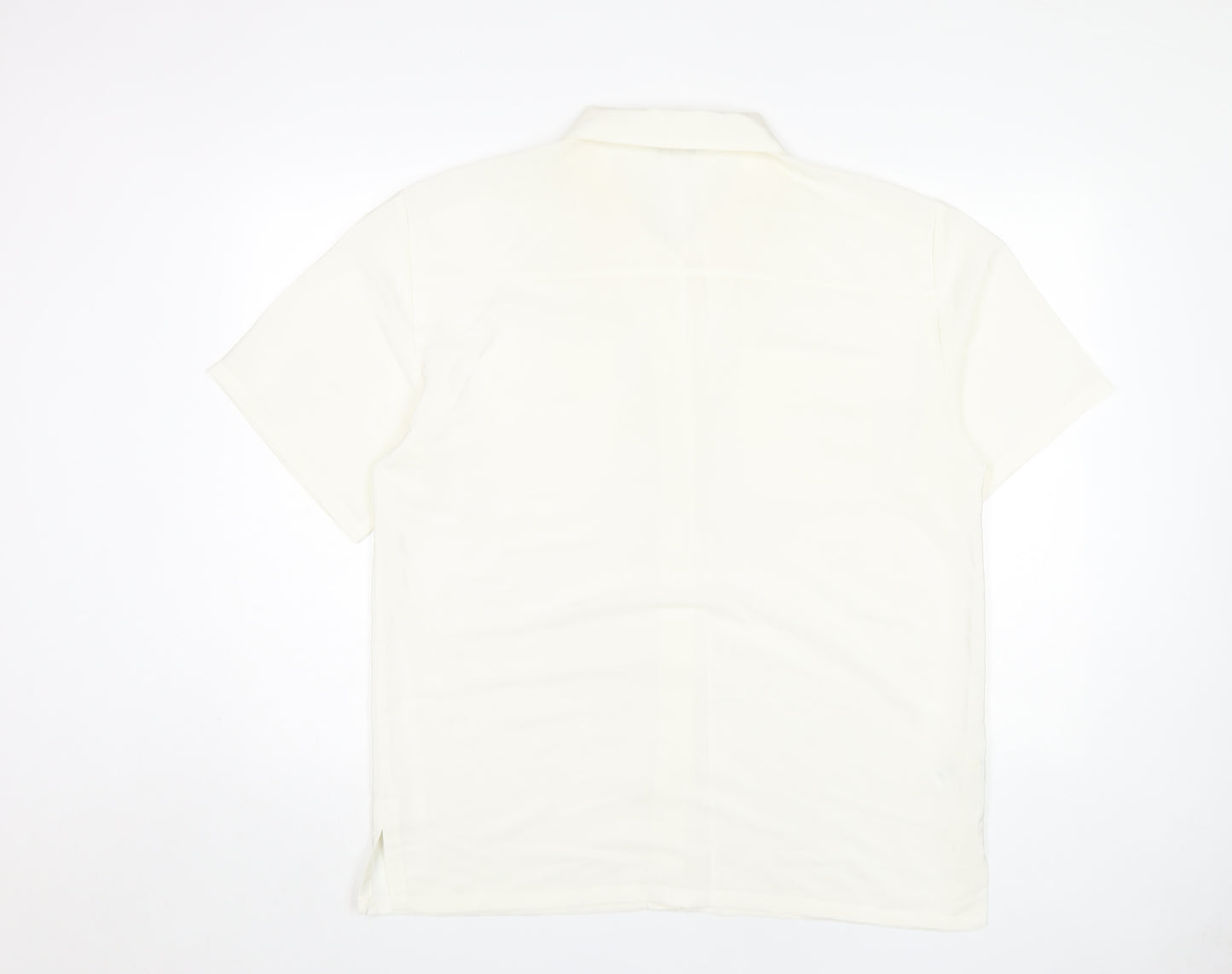 Marks and Spencer Women's Ivory Button-Up Shirt Size 18