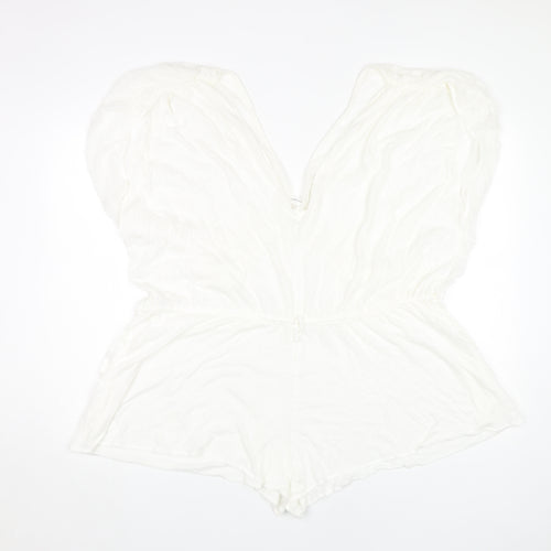 Undrest Women's White Cotton Playsuit Size 2