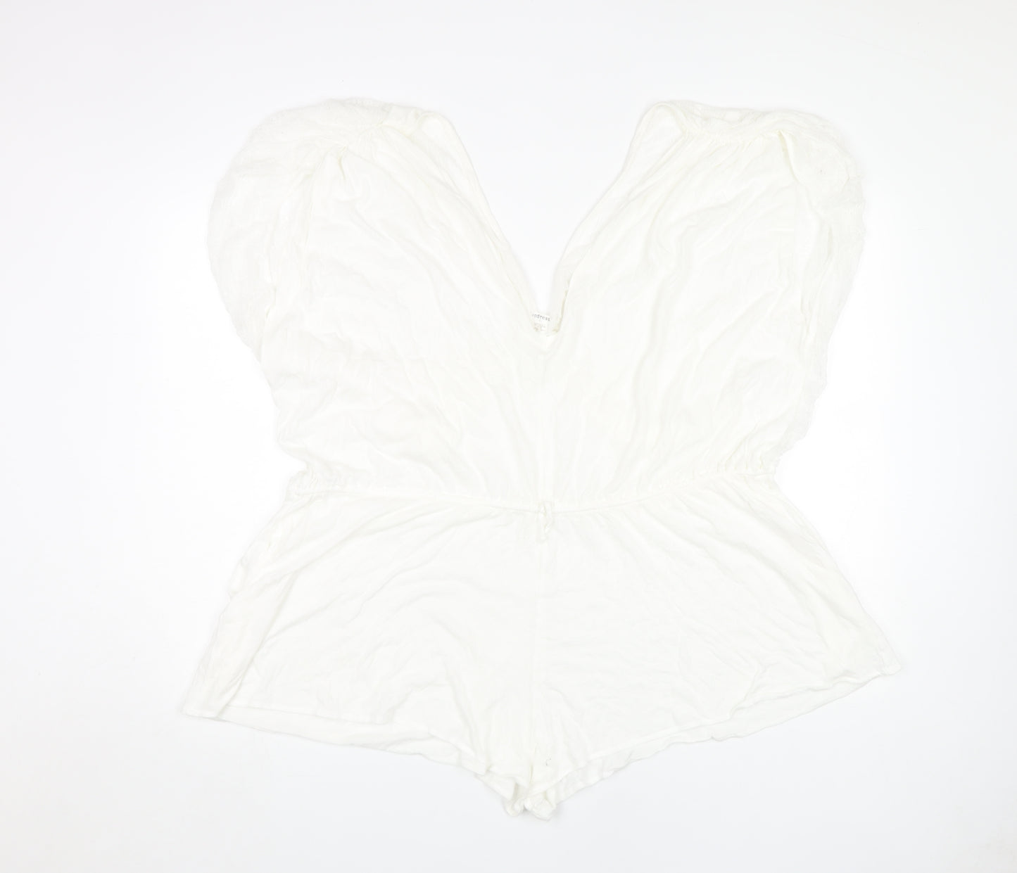 Undrest Women's White Cotton Playsuit Size 2