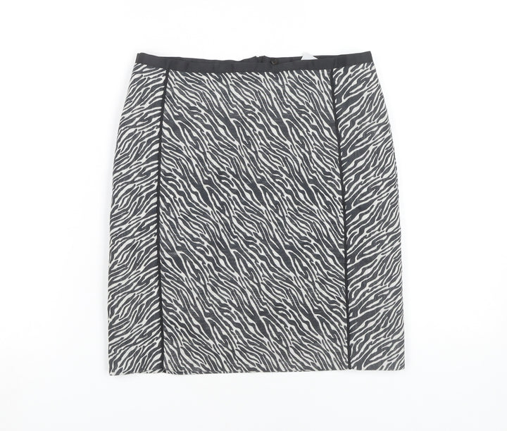 H&M Women's Animal Print Pencil Skirt, Size 4