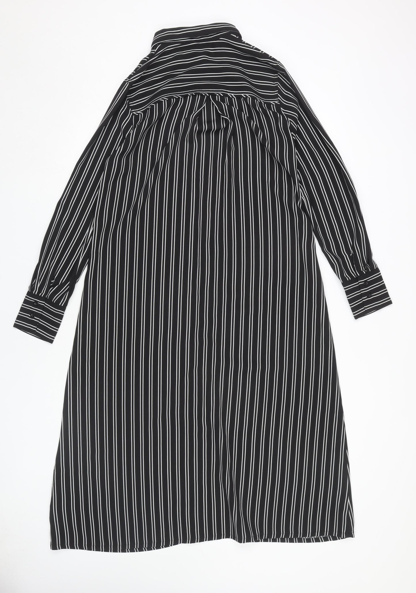 Next Women's Black Collared Shirt Dress Size 10