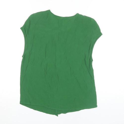 MNG Basics Women's Green Viscose Blouse XS Sleeveless