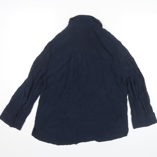 Esprit Women's Blue Collared Blouse, Size S